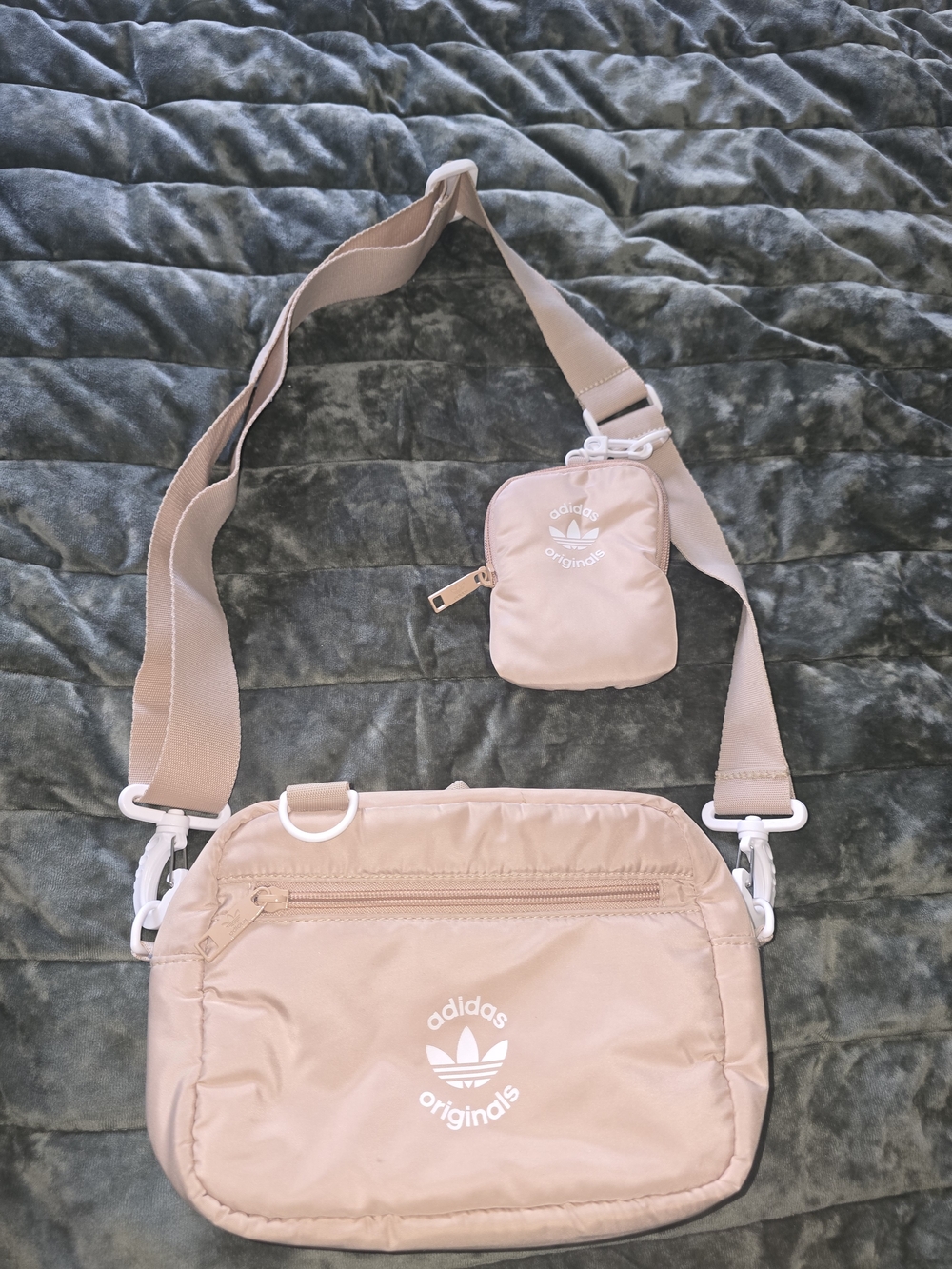 Adidas Originals Women's Nude/Beige/Light Pink Sporty Crossbody Bag